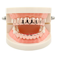 Full Mouth 8 Tooth 14k Gold Silver Black Hip Hop Teeth Grillz Set