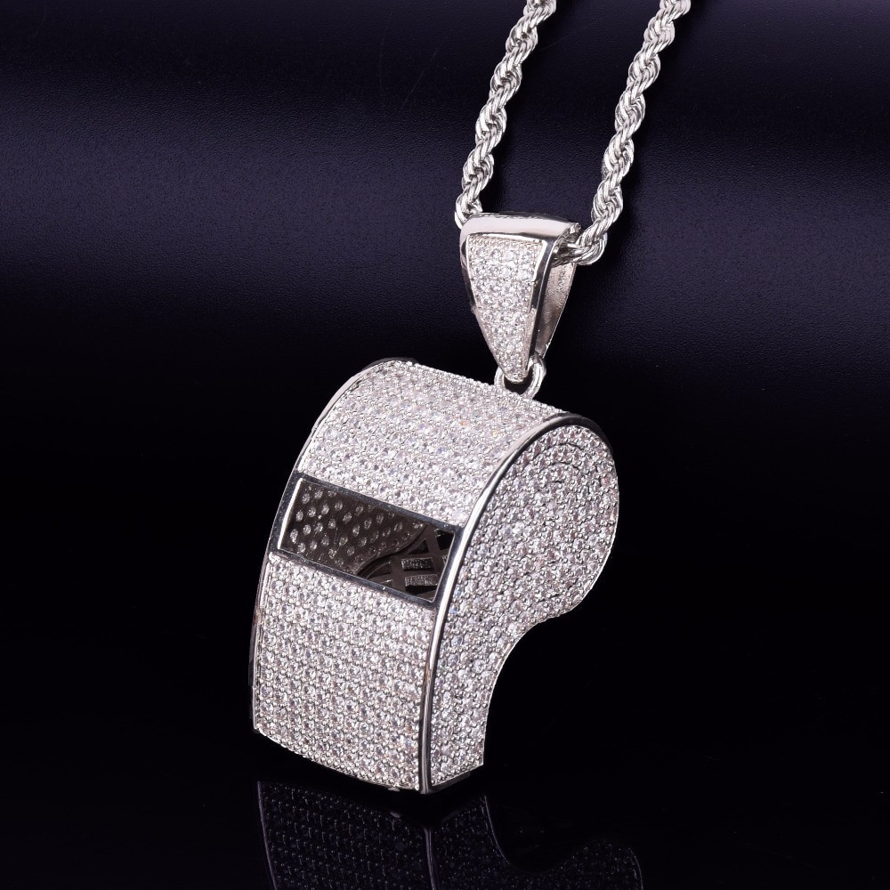 Whistle Necklace Whistle Pendant Couple Jewelry LEAQU Fashion Trend Necklace Hip-hop Style Titanium Steel Necklace