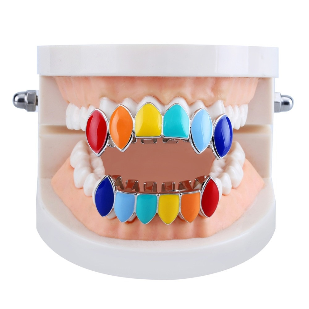 Amazon Com Custom Hip Hop 14k Gold Gp Teeth Bottom Lower Drip Dripping Grillz W Mold Kit Jewelry
