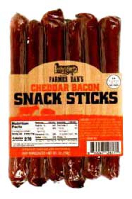 SNACK STICKS CHEDDAR BACON   (7 OZ)