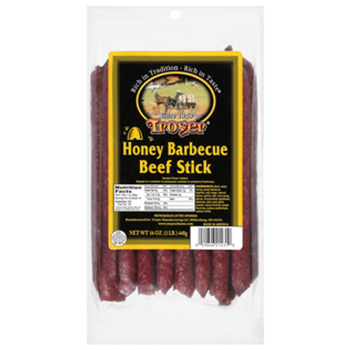 BEEF STICKS HONEY BBQ   (16 OZ)