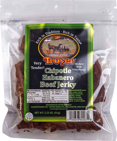 BEEF JERKY HABANERO   (3.25 OZ)