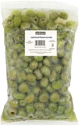 OLIVES CASTELVETRANO PITTED    (5#)