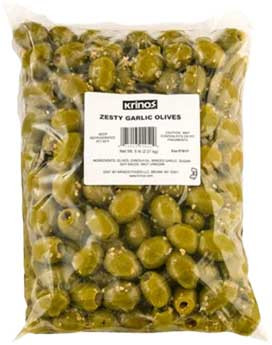 OLIVES GARLIC ZESTY    (5#)