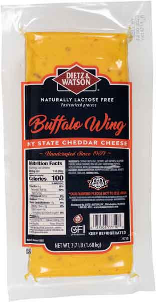 CHEDDAR HOT PEPPER BUFLO WING   (3.7#)