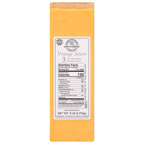 CHEDDAR YELLOW AGED 3 YEARS   (5#)