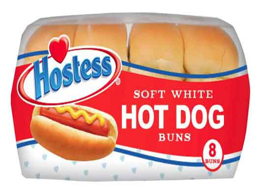 BUN HOT DOG HOSTESS   (12 OZ)