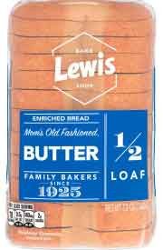 BREAD BUTTER WHITE 1/2 LOAF   (12 OZ)