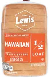 BREAD HAWAIIAN 1/2 LOAF   (12 OZ)
