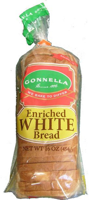 BREAD LOAF WHITE BRANDED   (16 OZ)