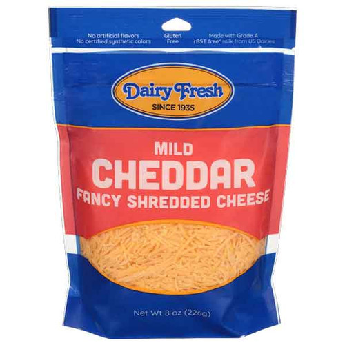 CHEDDAR MILD FANCY SHREDDED    (8 OZ)