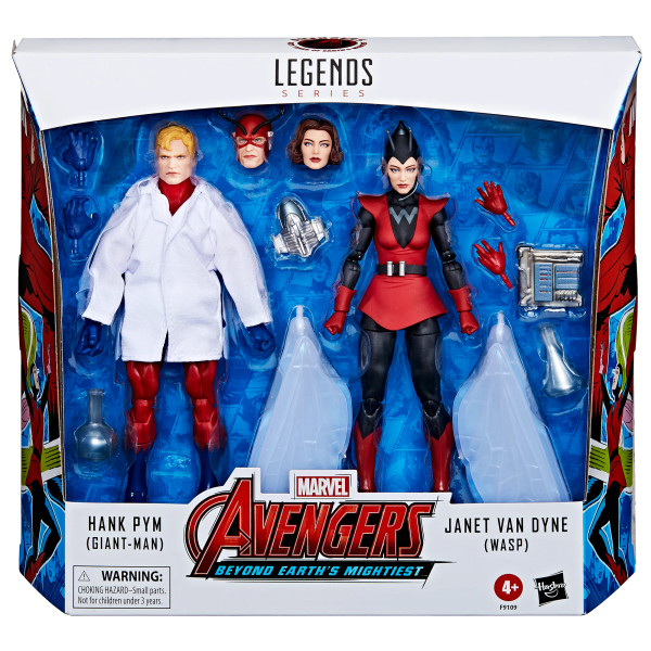 PREORDER Marvel Legends Series Hank Pym (Giant-Man) & Janet Van Dyne (Wasp) Figures