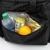 Keep snacks on hand in the insulated pocket