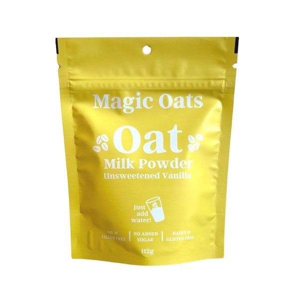 Magic Oats Unsweetened Vanilla Oat Milk Powder (112g) - 8 Pouch Case