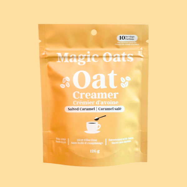 Magic Oats Salted Caramel Oat Milk Powder (126g) -NEW SIZE - 8 Pouch Case