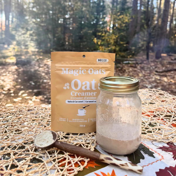 Magic Oats Salted Caramel Oat Milk Powder (126g) -NEW SIZE - 8 Pouch Case