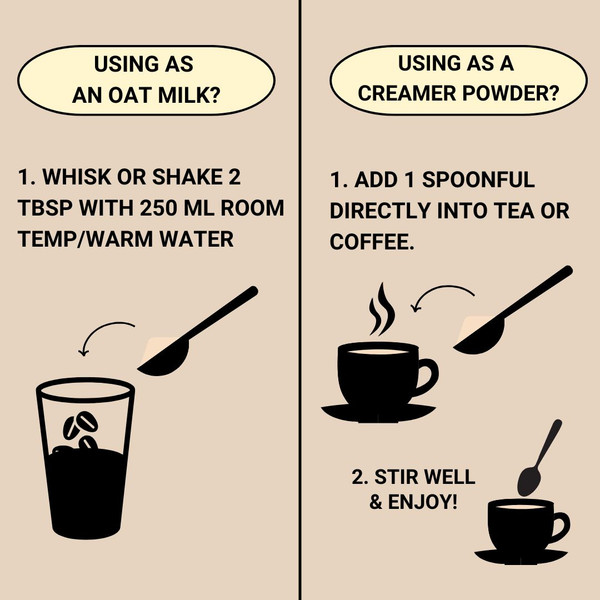 Magic Oats Vanilla Chai Oat Milk Powder (126g) -NEW SIZE - 8 Pouch Case