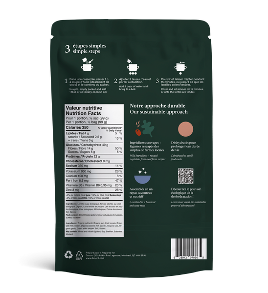 Boreal Daal (2 Servings) - 12 Pouch Case