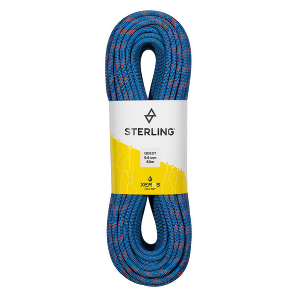 9.6mm Quest Bi-Colour Rope 60m Blue