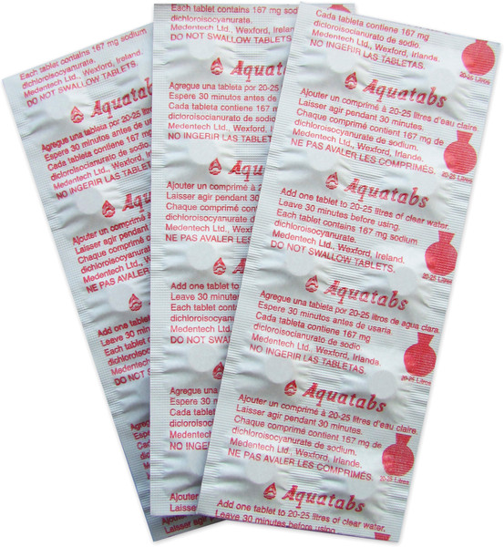 Aquatabs (pkg of 30, 20L Tabs)