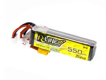 Tattu R-Line 550mAh 7.4V 95C 2S1P Lipo Battery Pack with XT30 Plug