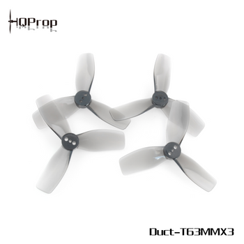 HQProp Duct-T63MMX3 Light Grey (2CW+2CCW)-Poly Carbonate