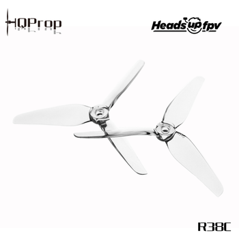 HeadsUp Racing Prop R38C Clear (2CW+2CCW)-Poly Carbonate CLEAR