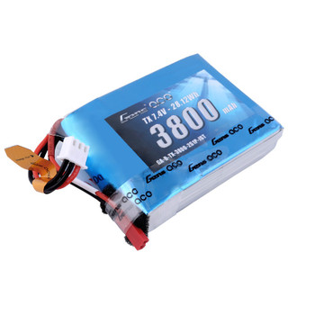 Gens ace 3800mAh 7.4V 2S1P TX Lipo Battery Pack with JST-SYP plug for the QX7