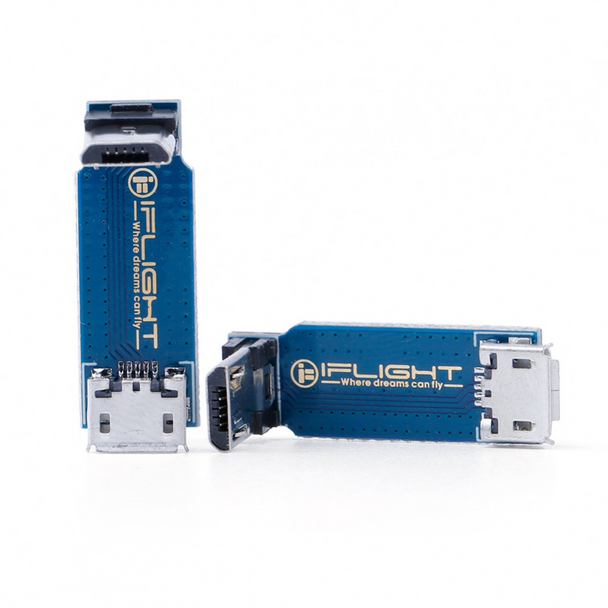 L-Type Adapter Plate Micro USB Male to Female