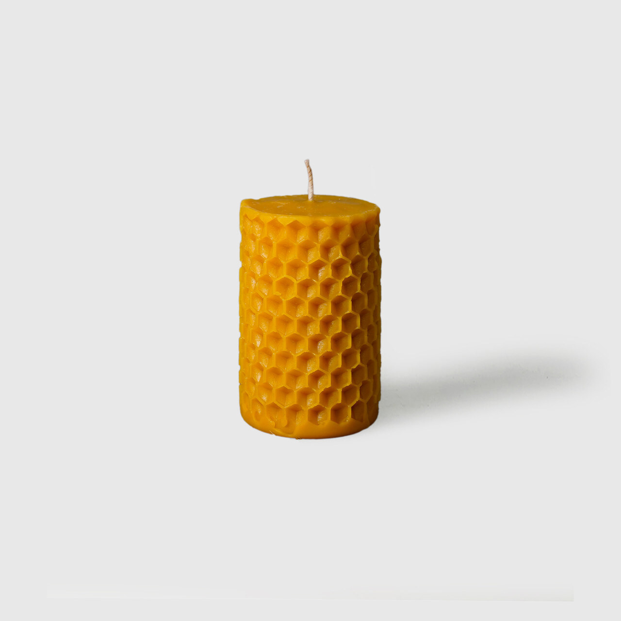 Candela in pura cera d'api marmorizzata (40x50mm) , cera d api per candele - svr