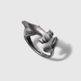 Espada Silver Hammerhead Shark Ring, Sterling Silver 
