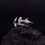 Espada Silver Hammerhead Shark Ring, Sterling Silver 