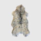 Black Sheep (White Light) Natural Grey, Icelandic Sheepskin Throw Rug 