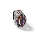 German Kabirski Petra Ametrine and Mixed Sapphire Ring 