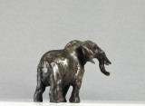 Kindrie Grove Tiny Giant I, 2.5", Miniature Bronze Elephant Sculpture 