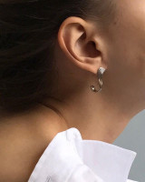 Ashley Childs Verism Earrings, Platinum & Diamonds 