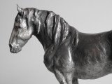 Kindrie Grove Gentle Giant, 18", Large Bronze Horse Sculpture 