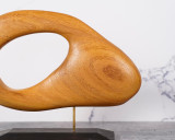 Studio Alma Salvador III, Wooden Sculpture, Iroko Wood 
