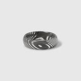 Ashley Childs Men's Damascus Steel 6 mm Twisted Dome Wedding Band 