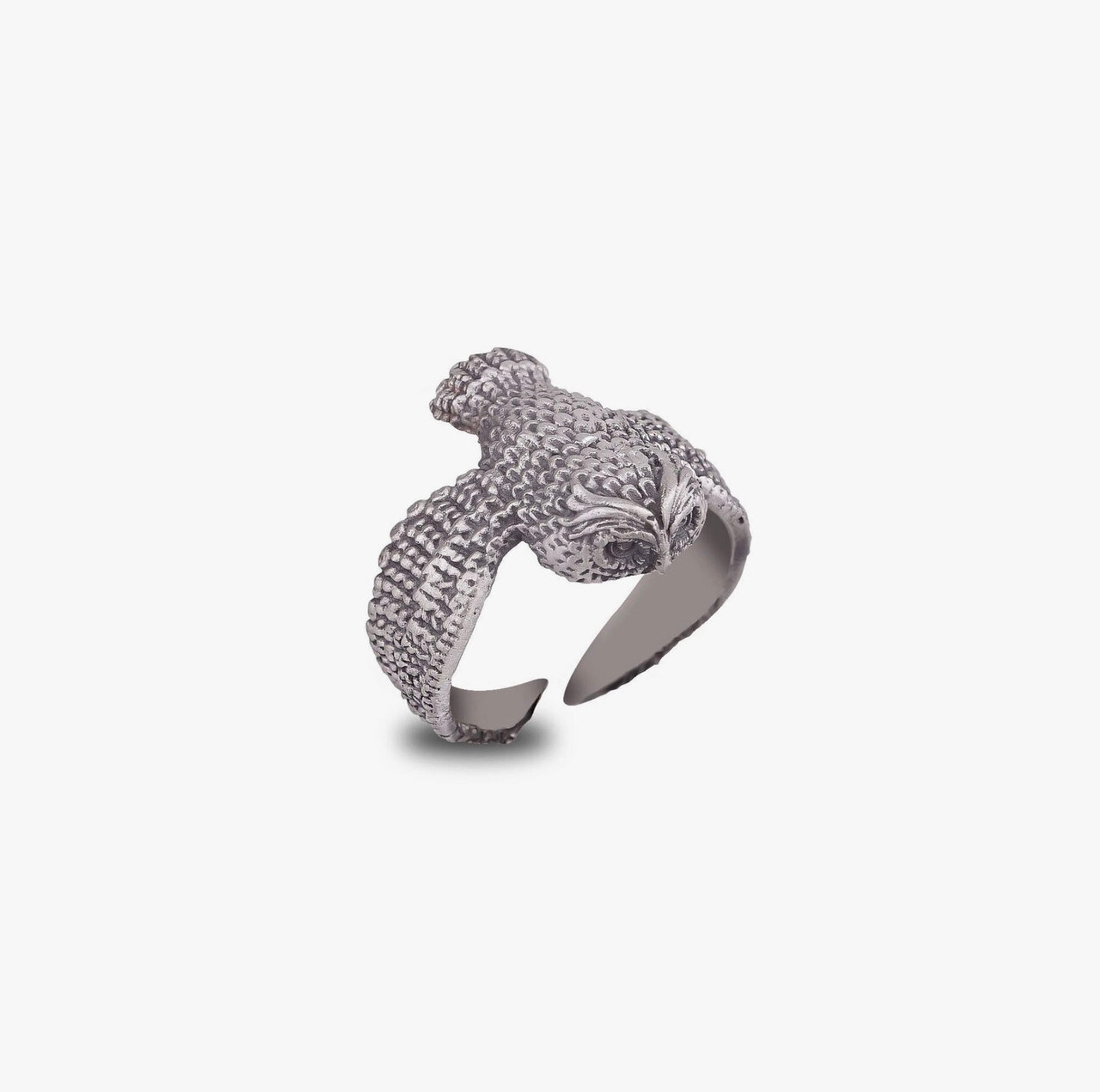 Espada Silver Owl Ring, Sterling Silver 