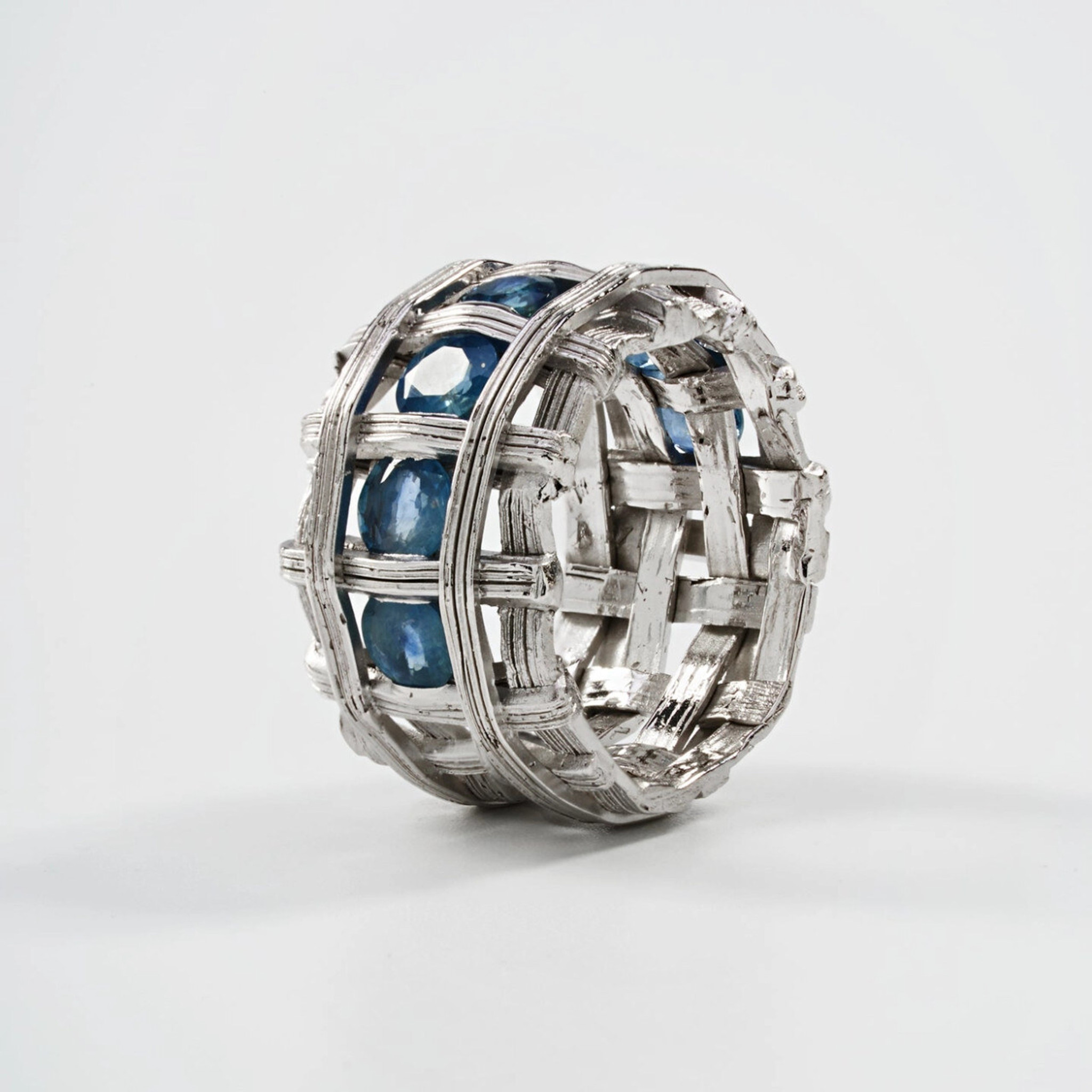 German Kabirski Teni Blue Sapphire Ring 