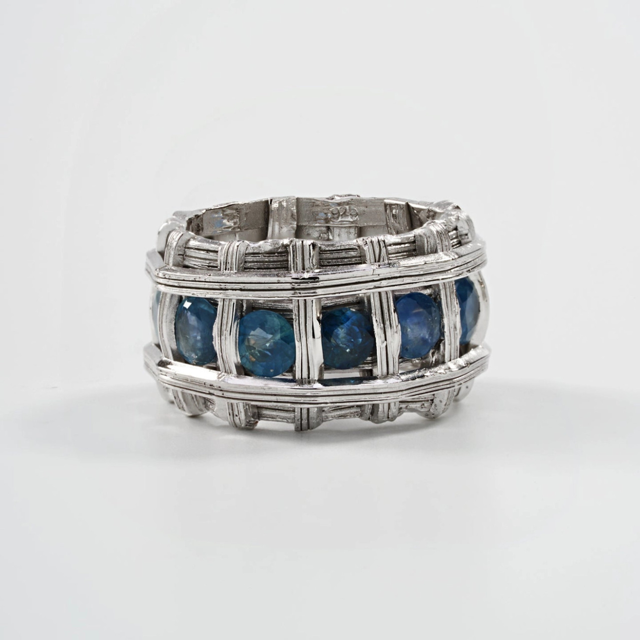 German Kabirski Teni Blue Sapphire Ring 