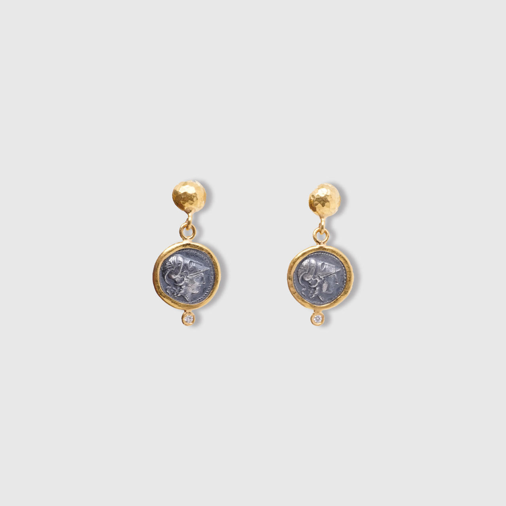 Prehistoric Works Athena, Goddess of Wisdom and War, Post Earrings 