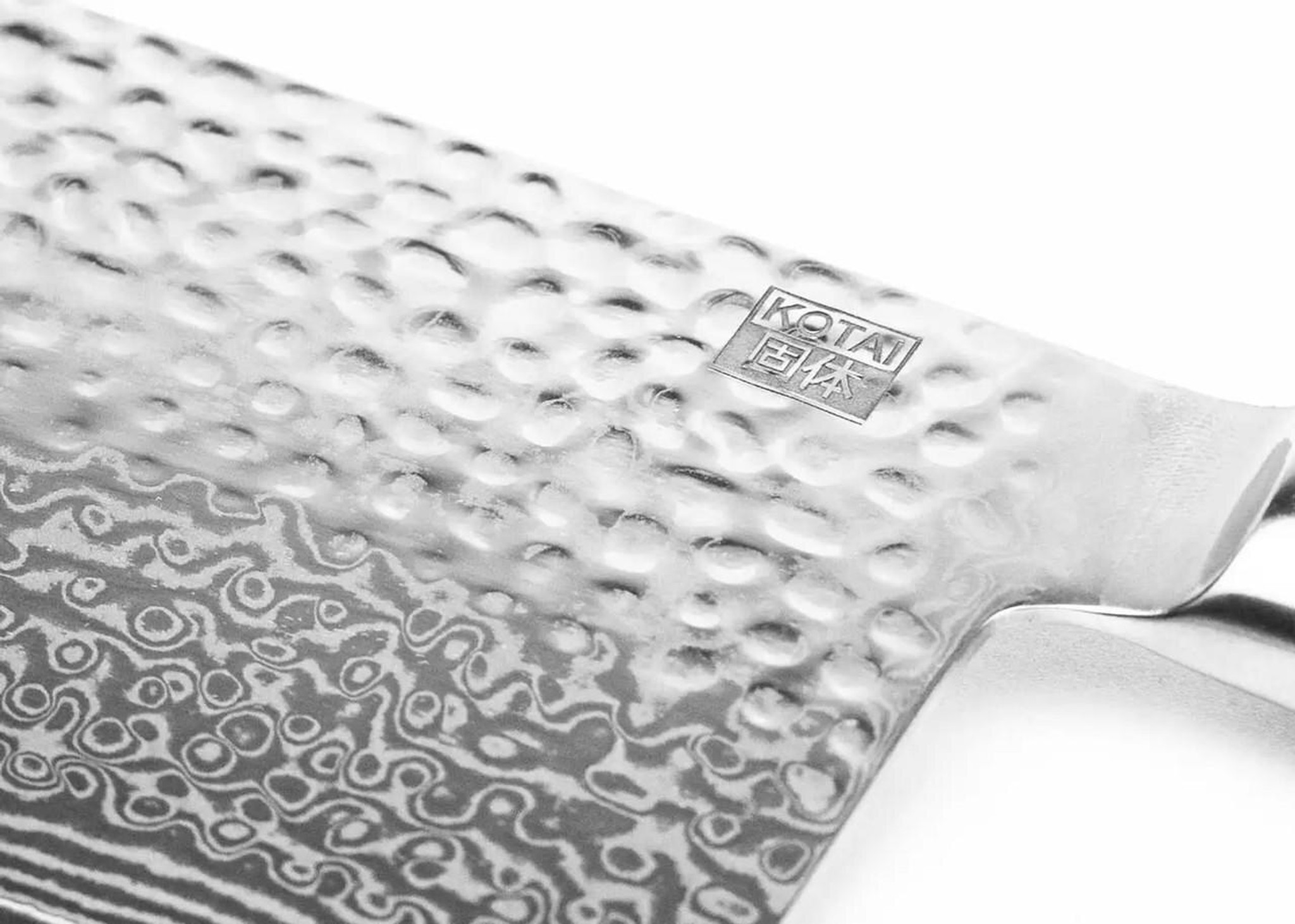 Damascus Cleaver Kitchen Knife (Chef Kitchen Knife + Gift box), Overall: 14" by KOTAI | elk & HAMMER