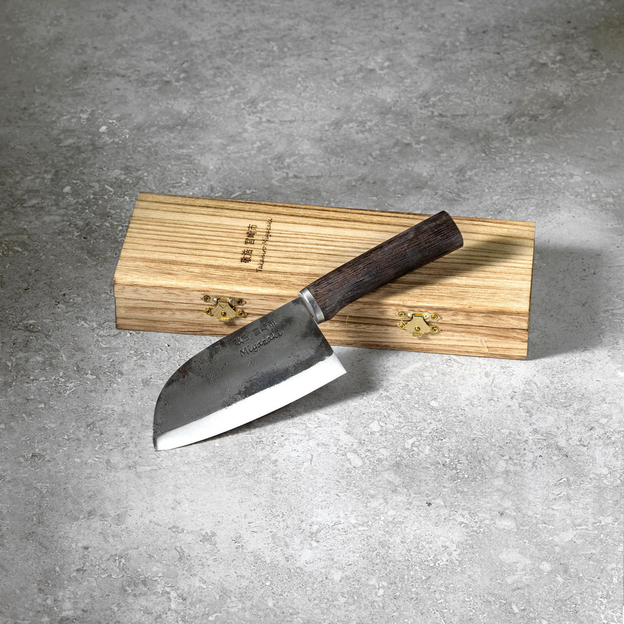 Takahiro Miyazaki Cleaver Chiisai (kleines Hackbeil) with Wenge Handle 