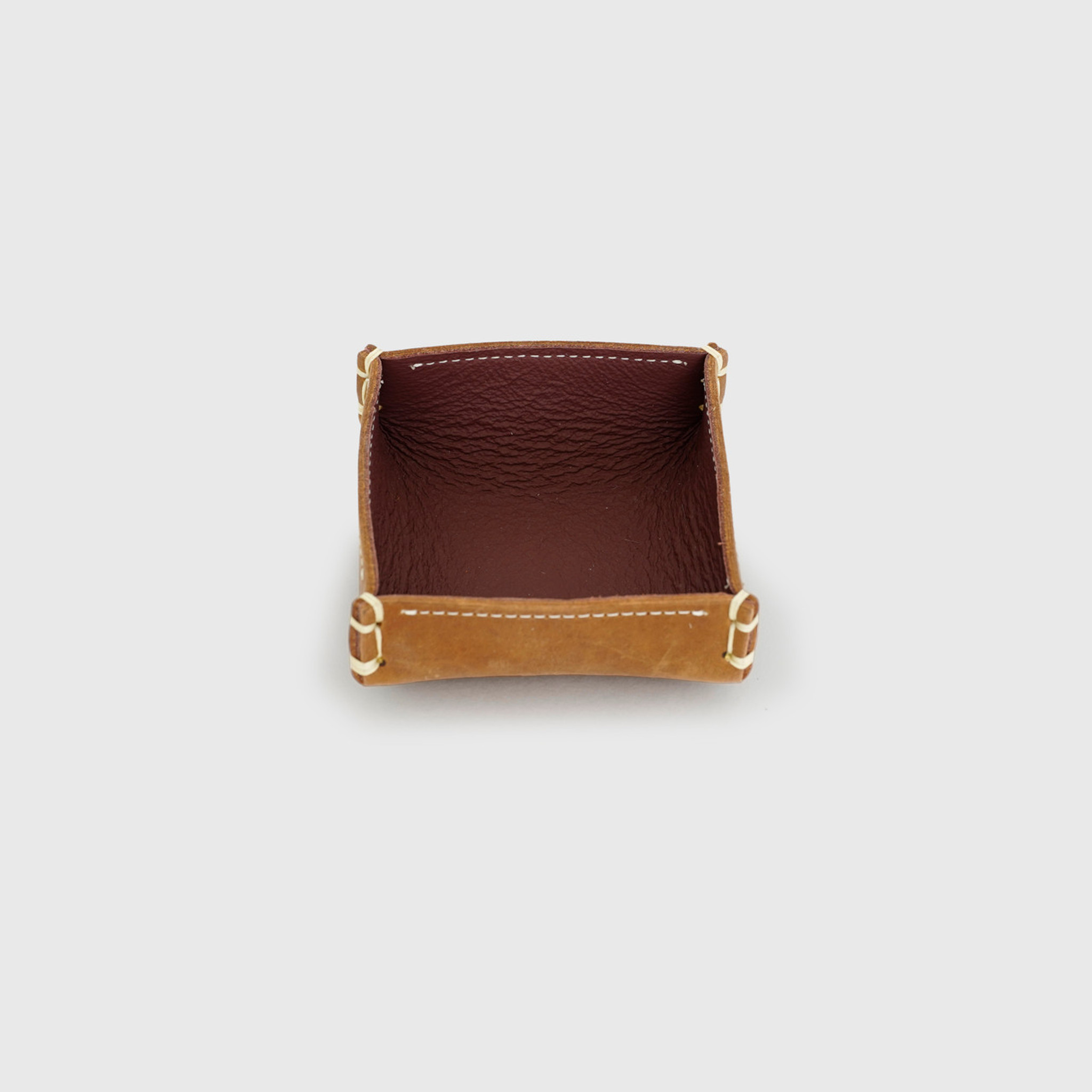 Zeyn NY Small, Leather Valet Tray, 3.5" 