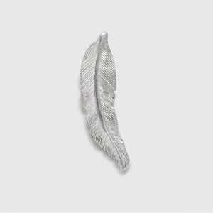 World on a String Small, Sterling Silver Bird Feather Brooch 