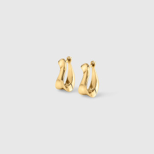 Ashley Childs Portia Earrings, 18kt Yellow Gold, Small Hoop Earrings 