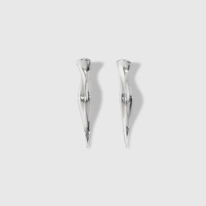 Persephone Earrings, 18kt White Gold by Ashley Childs, made in Los Angeles, CA, Photography by Jack O'Connor of New York City