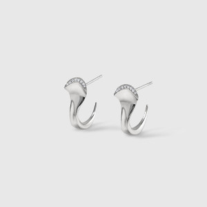 Ashley Childs Rhea Earrings, Platinum & Diamonds 